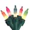 35ct. Pastel Multicolor Mini Easter String Lights with Green Wire